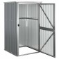 vidaXL Αποθήκη Εργαλείων Κήπου Γκρι 88x89x161 εκ. Γαλβαν. Ατσάλι
