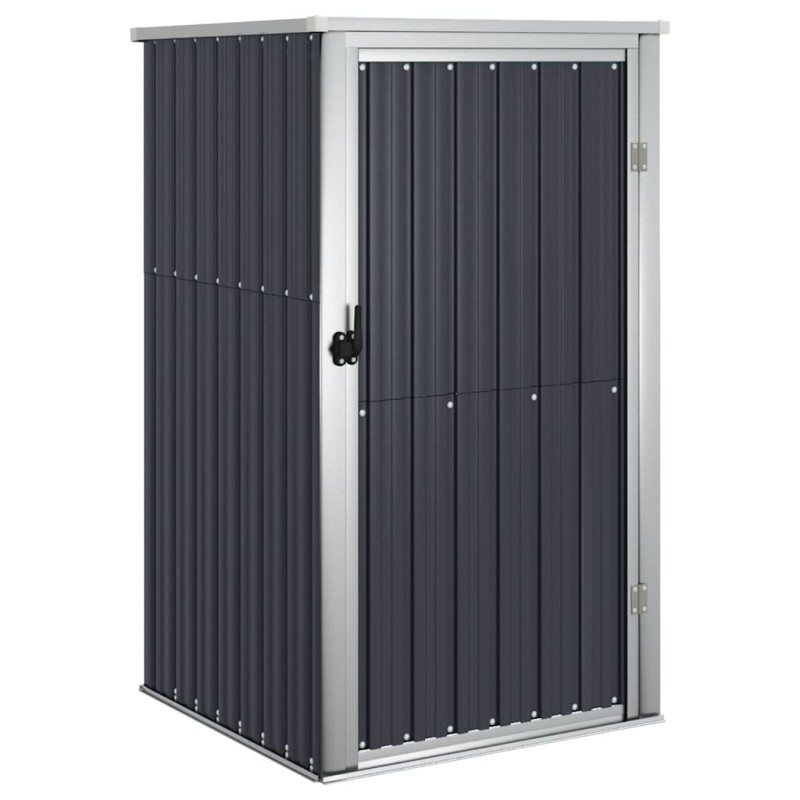 vidaXL Αποθήκη Εργαλείων Κήπου Ανθρακί 88x89x161 εκ. Γαλβαν. Ατσάλι