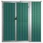vidaXL Αποθήκη Εργαλείων Κήπου Πράσινη 161x89x161 εκ. Γαλβαν. Ατσάλι