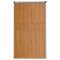 vidaXL Αποθήκη Εργαλείων Κήπου Καφέ 161x89x161 εκ. από Γαλβαν. Ατσάλι
