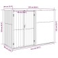 vidaXL Αποθήκη Εργαλείων Κήπου Γκρι 225 x 89 x 161 εκ. Γαλβαν. Ατσάλι