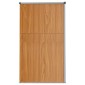 vidaXL Αποθήκη Εργαλείων Κήπου Καφέ 225x89x161 εκ. Γαλβαν. Ατσάλι