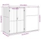 vidaXL Αποθήκη Εργαλείων Κήπου Καφέ 225x89x161 εκ. Γαλβαν. Ατσάλι