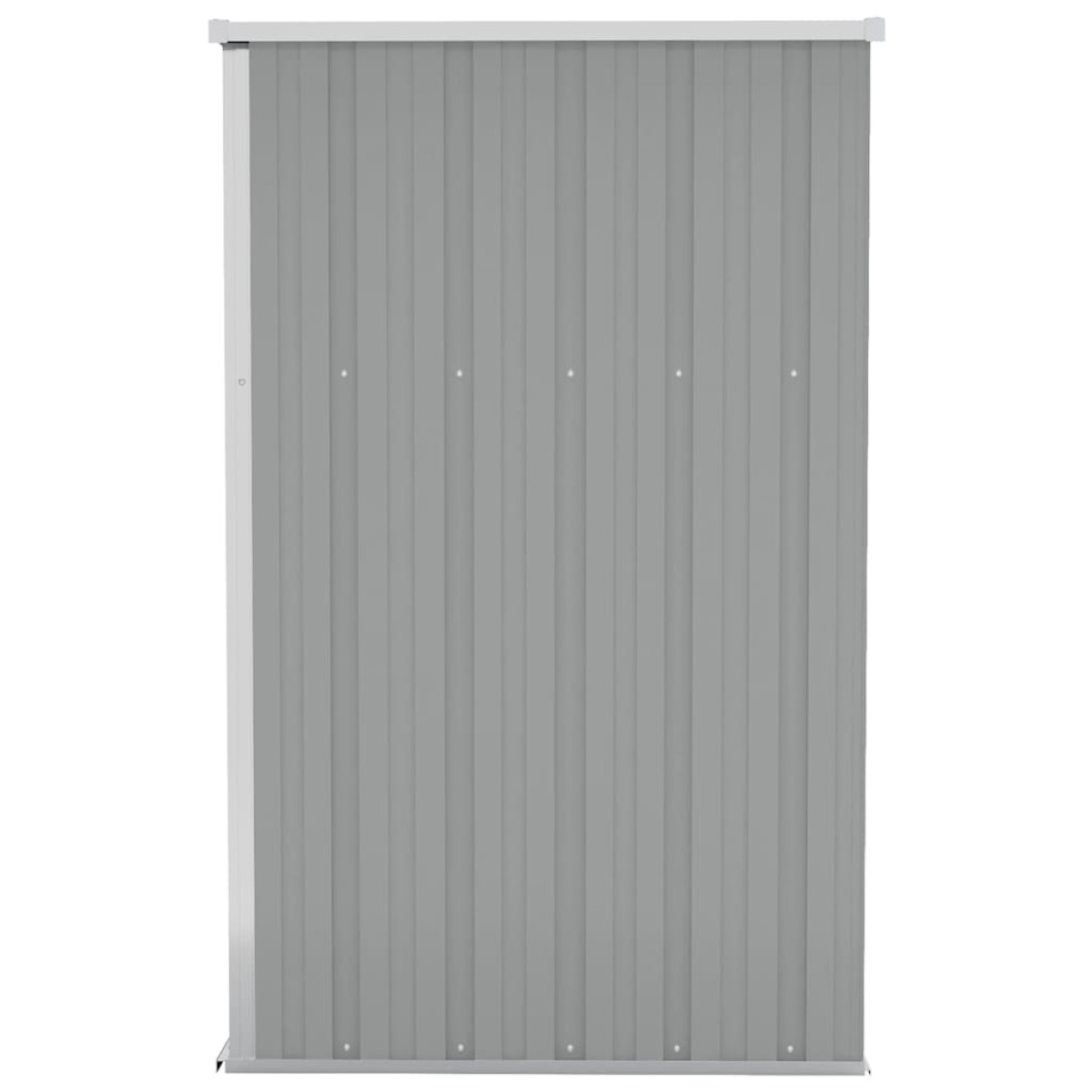 vidaXL Αποθήκη Κήπου Επιτοίχια Γκρι 118x100x178 εκ. Γαλβ. Χάλυβας
