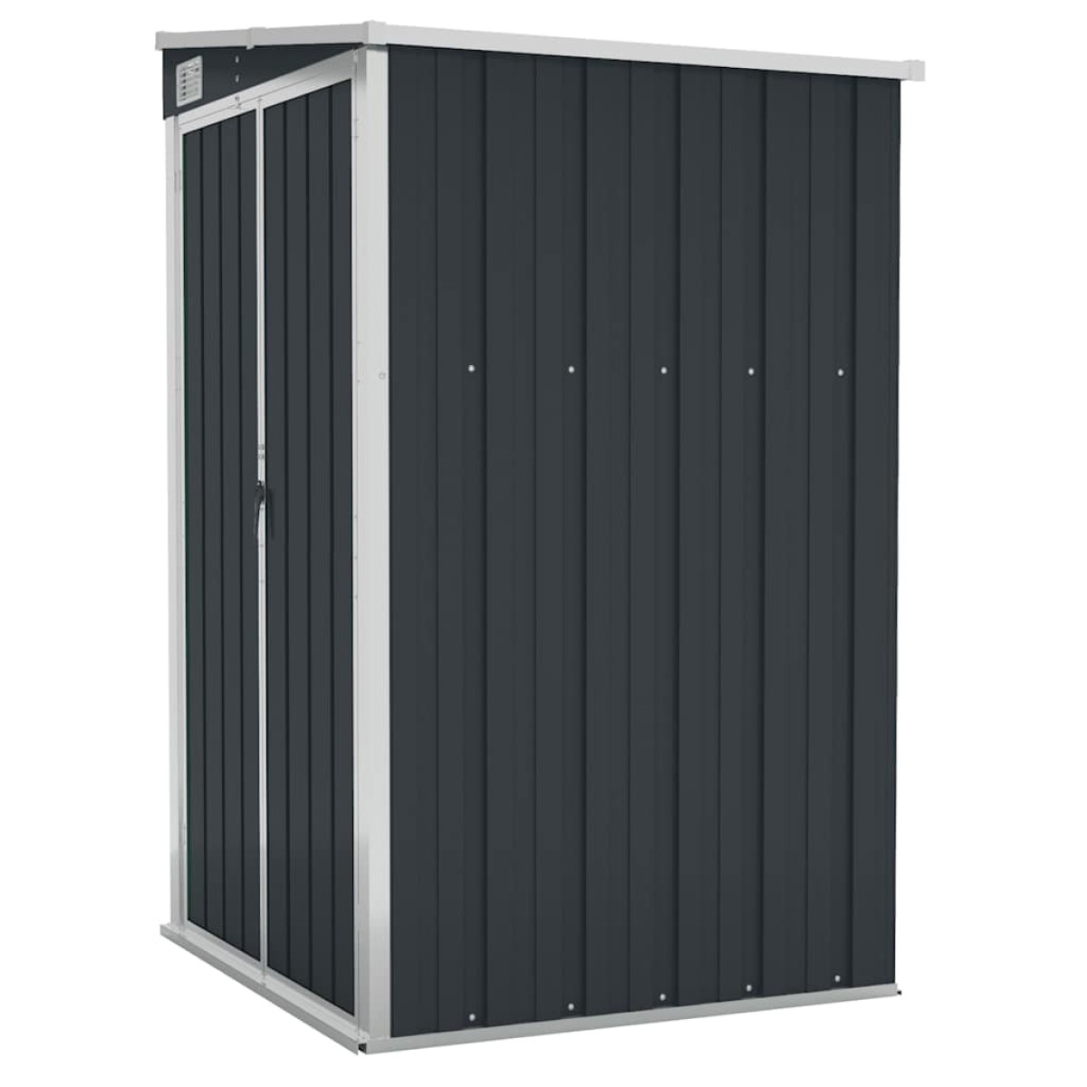 vidaXL Αποθήκη Κήπου Επιτοίχια Ανθρακί 118 x 100 x 178 εκ. από Ατσάλι
