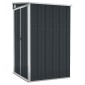 vidaXL Αποθήκη Κήπου Επιτοίχια Ανθρακί 118 x 100 x 178 εκ. από Ατσάλι