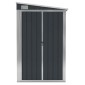 vidaXL Αποθήκη Κήπου Επιτοίχια Ανθρακί 118 x 100 x 178 εκ. από Ατσάλι
