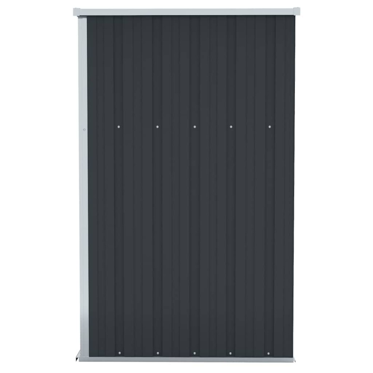 vidaXL Αποθήκη Κήπου Επιτοίχια Ανθρακί 118 x 100 x 178 εκ. από Ατσάλι