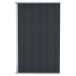 vidaXL Αποθήκη Κήπου Επιτοίχια Ανθρακί 118 x 100 x 178 εκ. από Ατσάλι