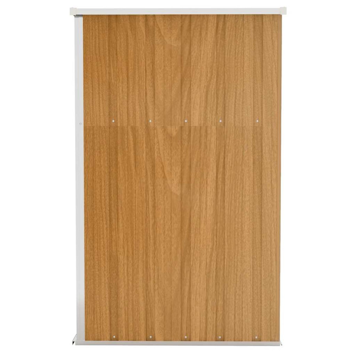 vidaXL Αποθήκη Κήπου Επιτοίχια Καφέ 118x100x178 εκ. από Γαλβ. Ατσάλι