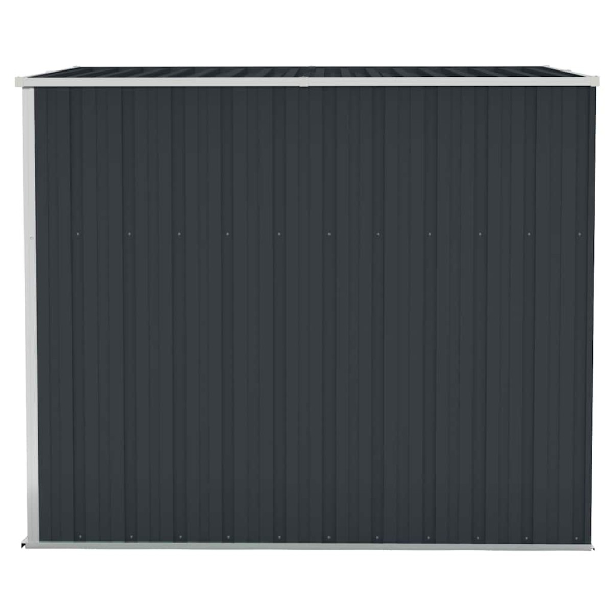 vidaXL Αποθήκη Κήπου Επιτοίχια Ανθρακί 118 x 194 x 178 εκ από Ατσάλι