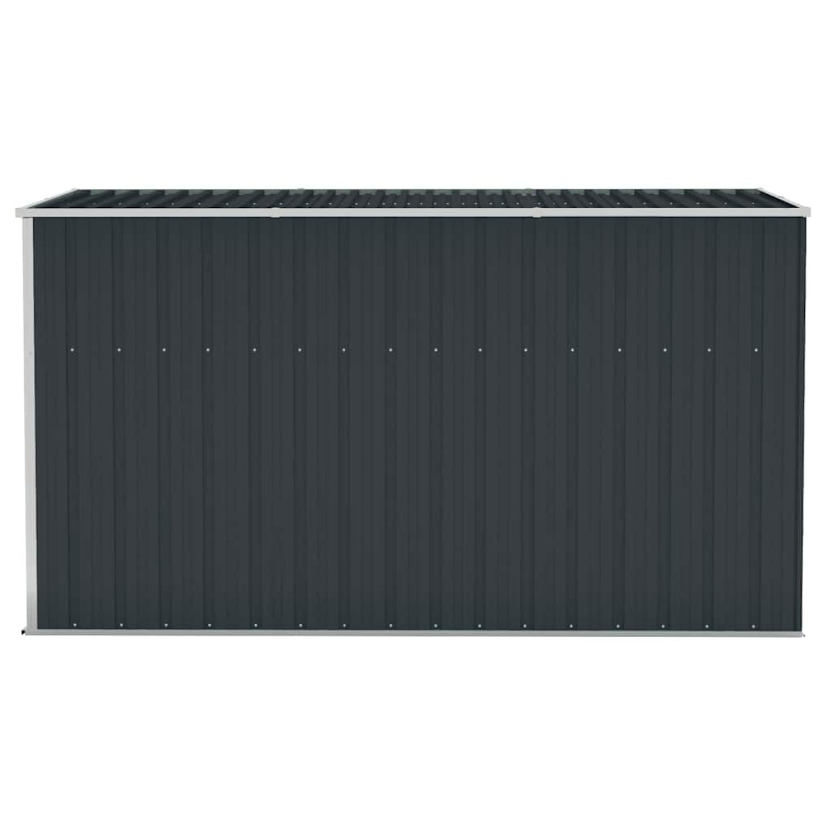vidaXL Αποθήκη Κήπου Επιτοίχια Ανθρακί 118 x 288 x 178 εκ από Ατσάλι