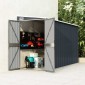 vidaXL Αποθήκη Κήπου Επιτοίχια Ανθρακί 118 x 288 x 178 εκ από Ατσάλι
