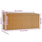 vidaXL Αποθήκη Κήπου Επιτοίχια Καφέ 118x382x178 εκ από Γαλβ. Ατσάλι