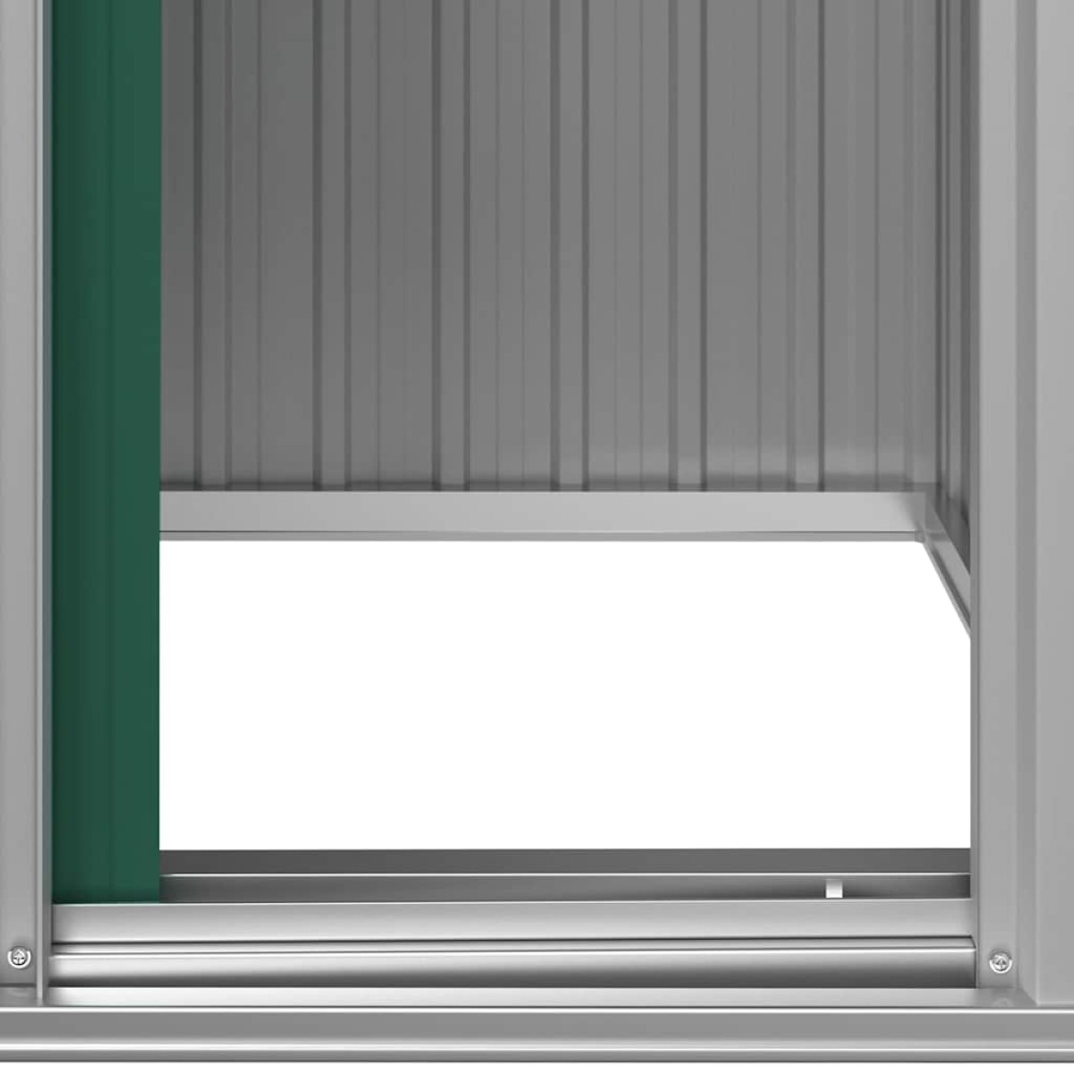 vidaXL Αποθήκη Κήπου Πράσινη 126x97,5x177 εκ. Γαλβανισμένο Ατσάλι