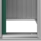 vidaXL Αποθήκη Κήπου Πράσινη 126x97,5x177 εκ. Γαλβανισμένο Ατσάλι