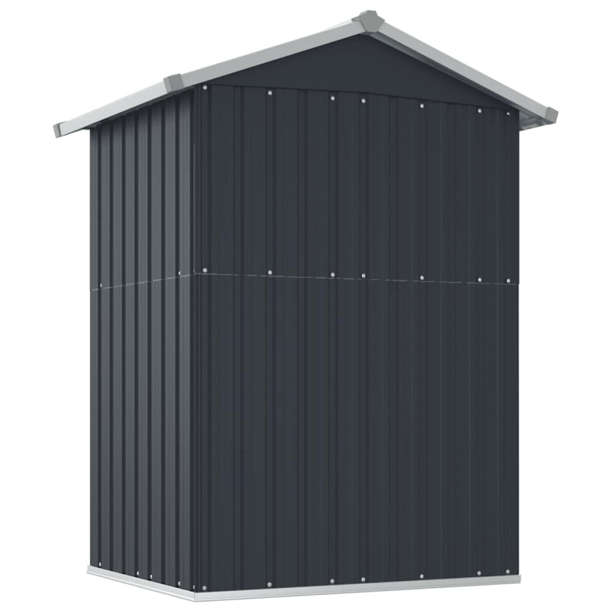 vidaXL Αποθήκη Κήπου Ανθρακί 126x97,5x177 εκ. Γαλβανισμένο Ατσάλι
