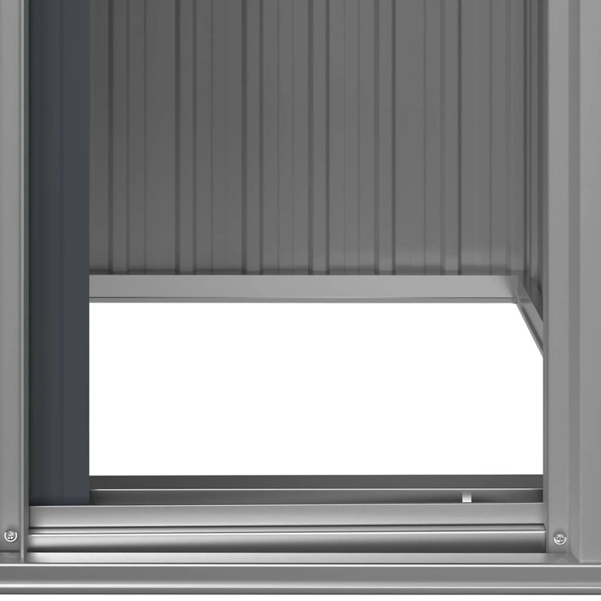 vidaXL Αποθήκη Κήπου Ανθρακί 126x97,5x177 εκ. Γαλβανισμένο Ατσάλι