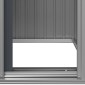 vidaXL Αποθήκη Κήπου Ανθρακί 126x97,5x177 εκ. Γαλβανισμένο Ατσάλι