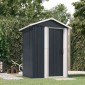 vidaXL Αποθήκη Κήπου Ανθρακί 126x97,5x177 εκ. Γαλβανισμένο Ατσάλι