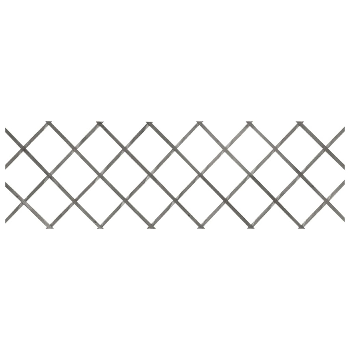 vidaXL Καφασωτό Φράχτης 5 τεμ. Γκρι 180 x 60 εκ. από Μασίφ Ξύλο Ελάτης