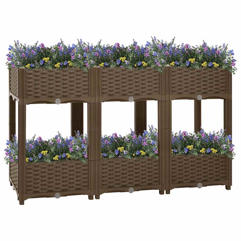 vidaXL Ζαρντινιέρα 120 x 40 x 71 εκ. από Πολυπροπυλένιο