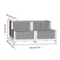 vidaXL Ζαρντινιέρα 80 x 80 x 38 εκ. από Πολυπροπυλένιο