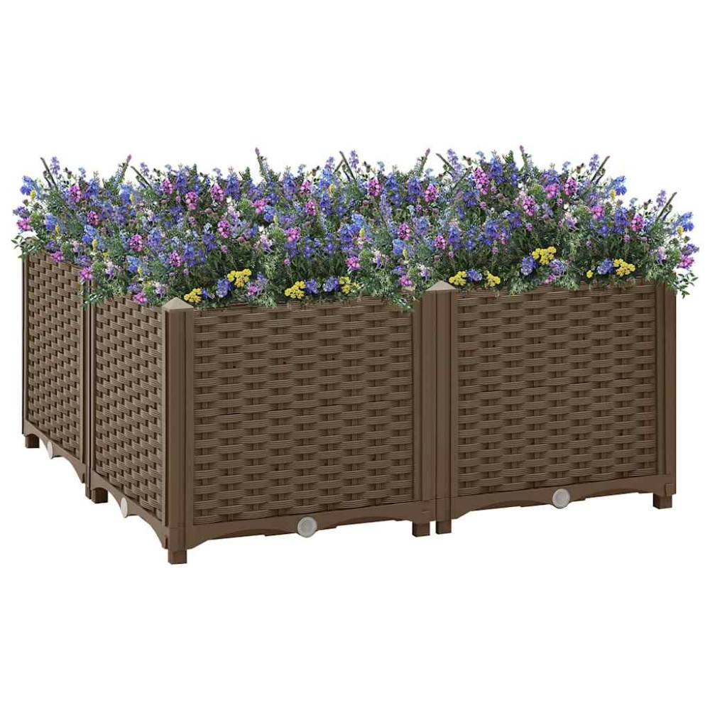 vidaXL Ζαρντινιέρα 80 x 80 x 38 εκ. από Πολυπροπυλένιο