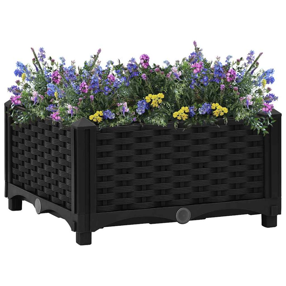 vidaXL Ζαρντινιέρα 40 x 40 x 23 εκ. από Πολυπροπυλένιο