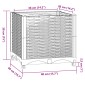 vidaXL Ζαρντινιέρα 40 x 40 x 38 εκ. από Πολυπροπυλένιο
