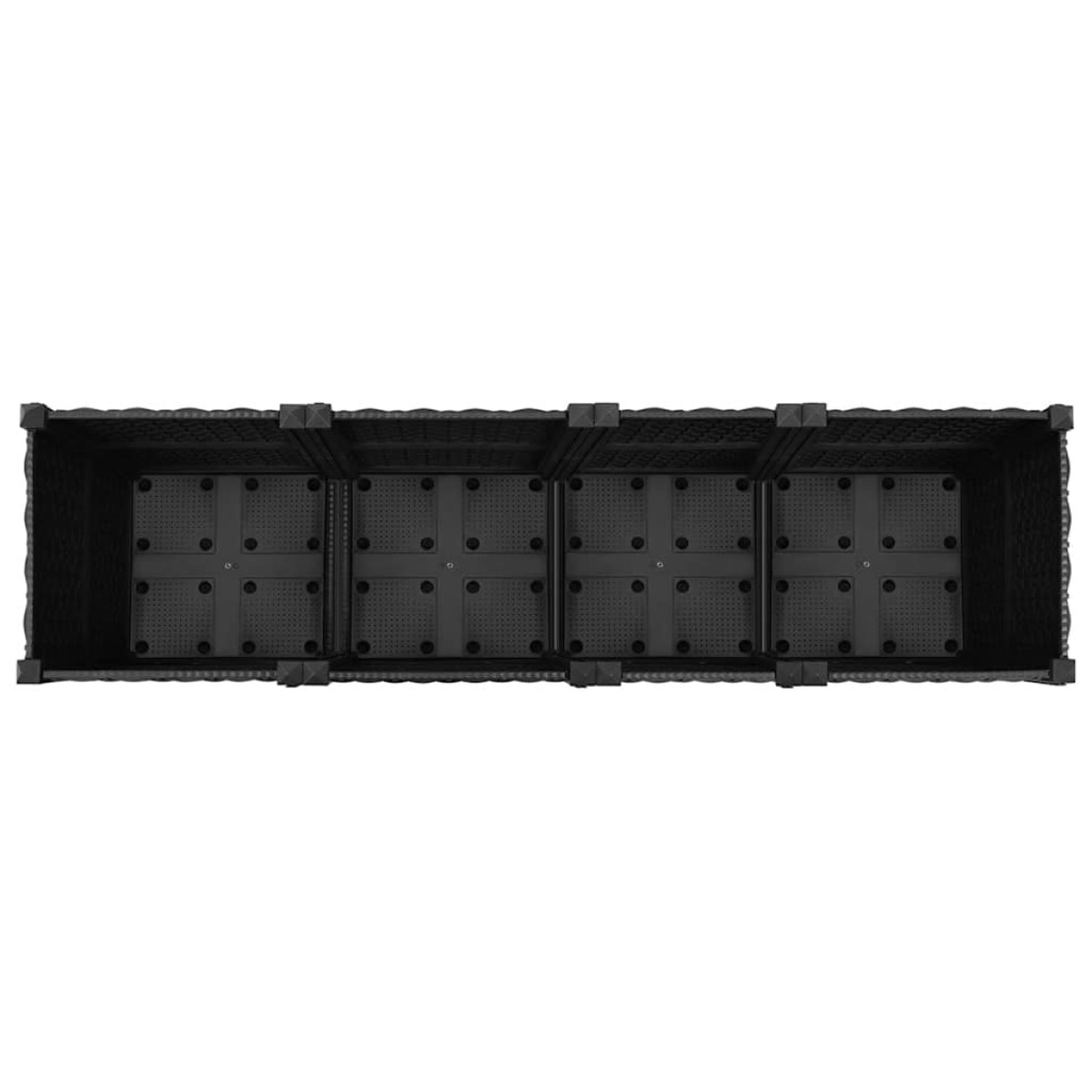 vidaXL Ζαρντινιέρα 160 x 40 x 38 εκ. από Πολυπροπυλένιο