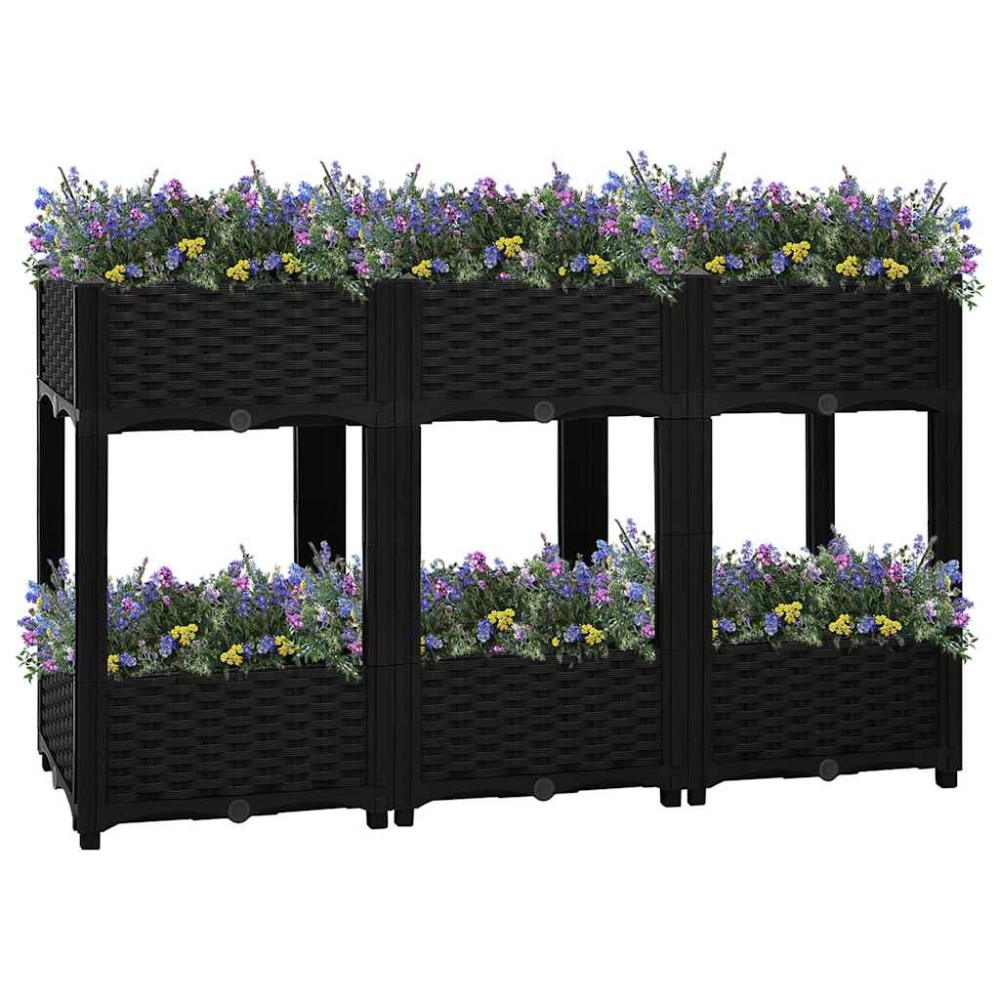 vidaXL Ζαρντινιέρα 120 x 40 x 71 εκ. από Πολυπροπυλένιο