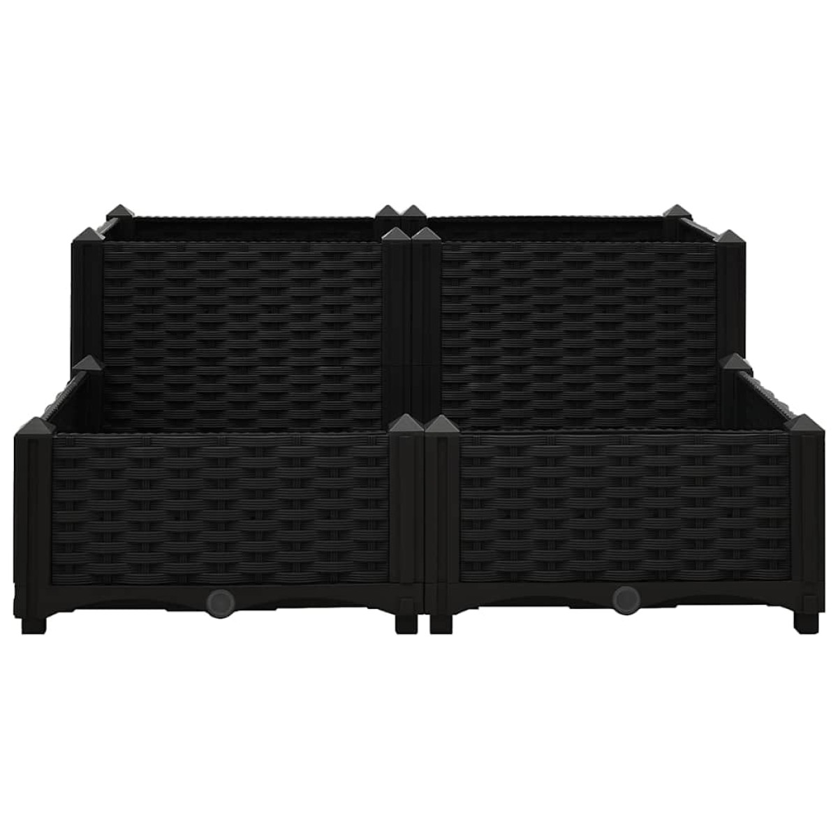 vidaXL Ζαρντινιέρα 80 x 80 x 38 εκ. από Πολυπροπυλένιο