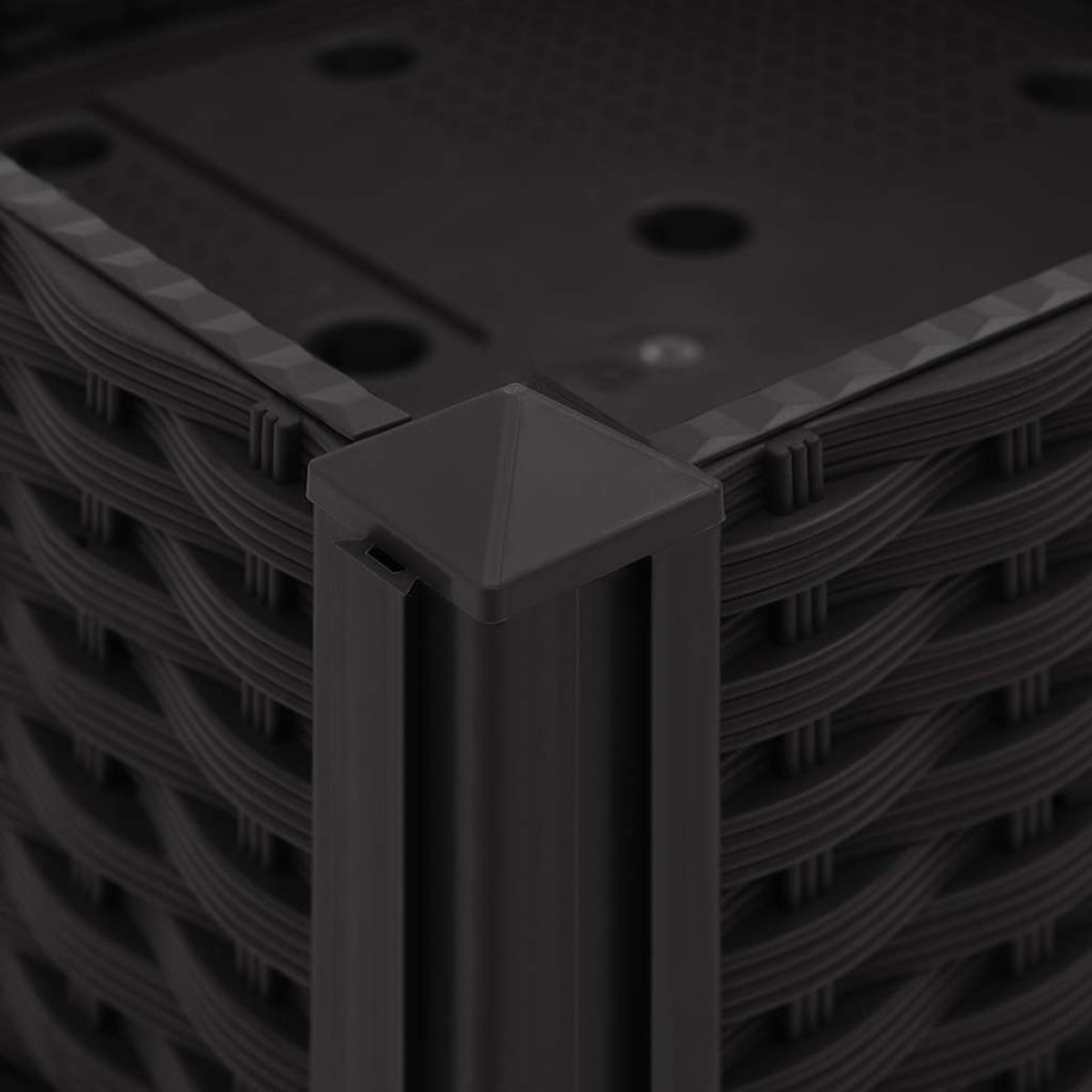 vidaXL Ζαρντινιέρα 80 x 80 x 38 εκ. από Πολυπροπυλένιο