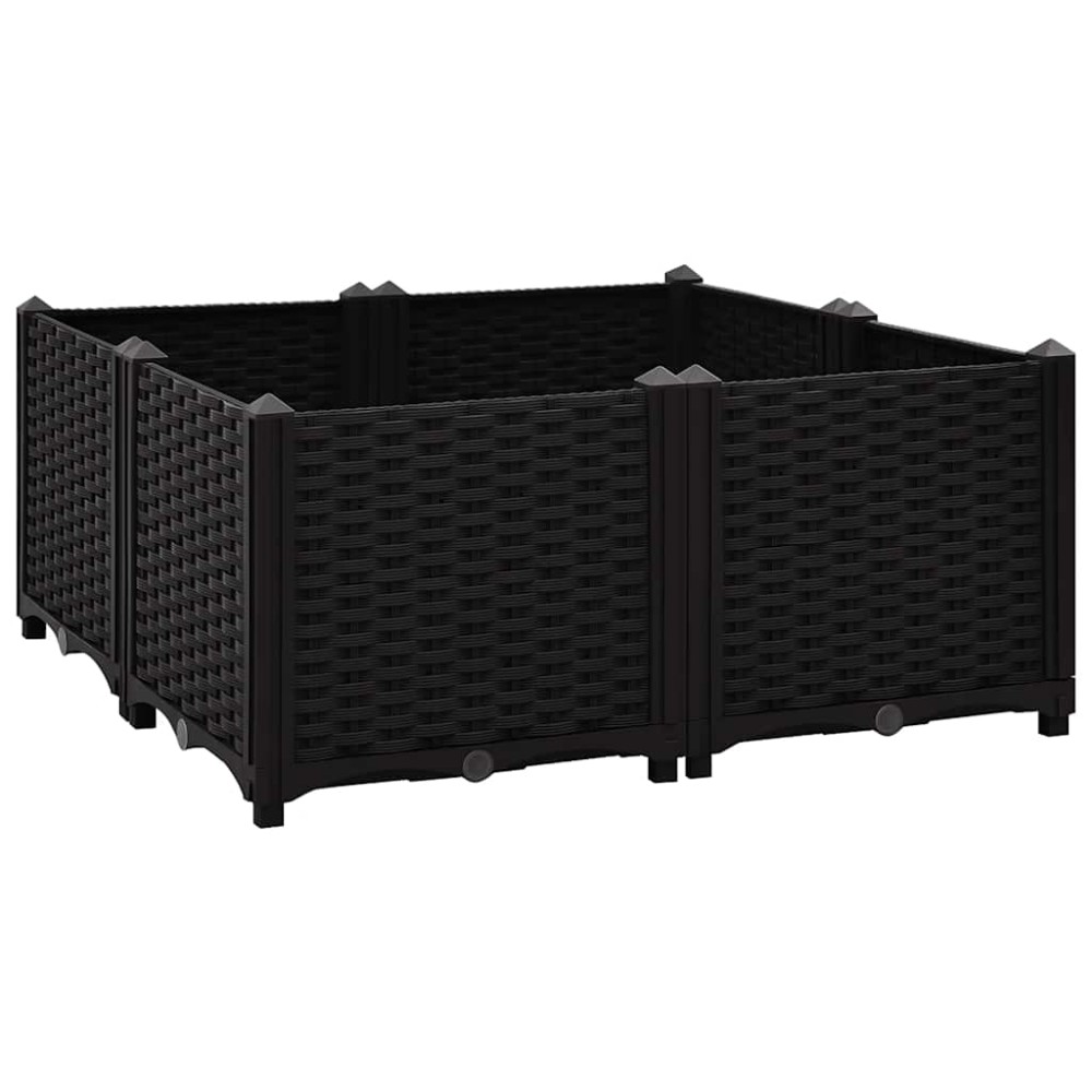 vidaXL Ζαρντινιέρα 80 x 80 x 38 εκ. από Πολυπροπυλένιο