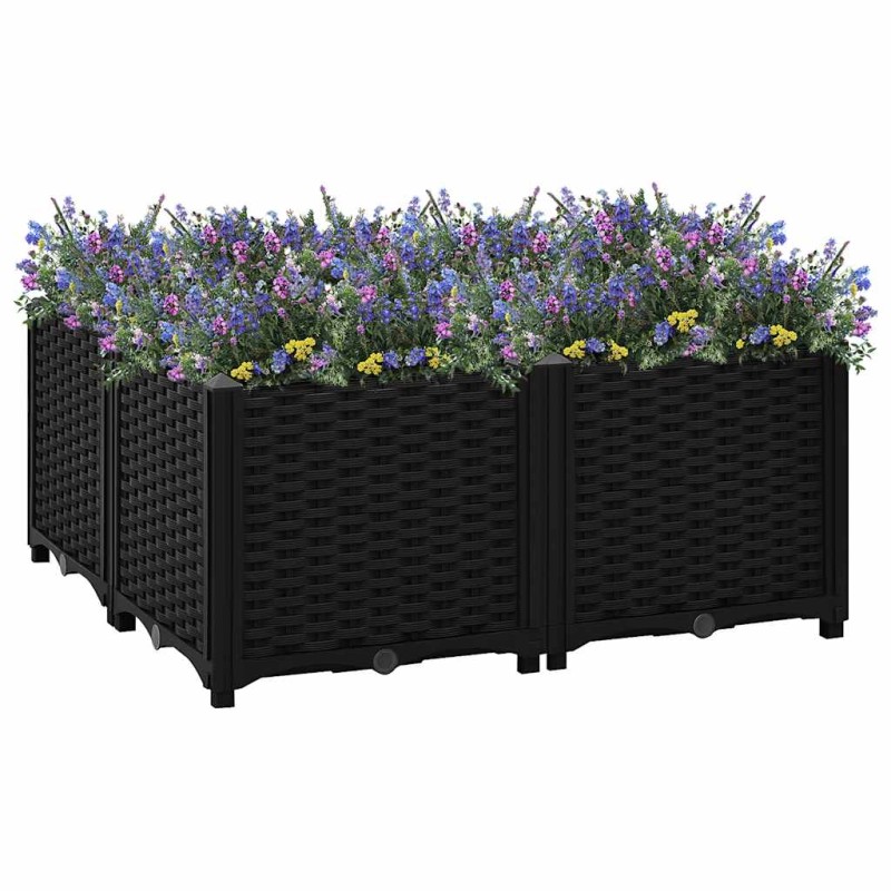 vidaXL Ζαρντινιέρα 80 x 80 x 38 εκ. από Πολυπροπυλένιο