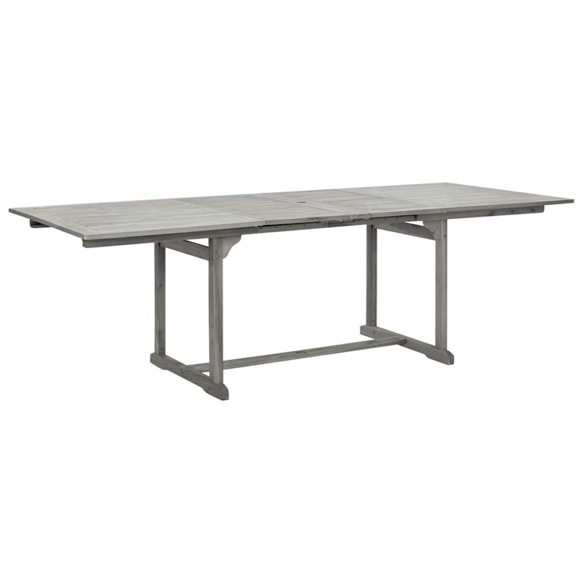 vidaXL Τραπεζαρία Κήπου (160-240) x 100 x 75 εκ από Μασίφ Ξύλο Ακακίας