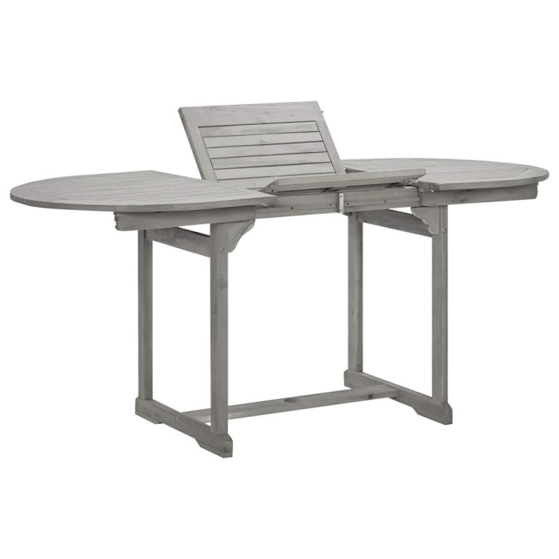 vidaXL Τραπεζαρία Κήπου (120-170) x 80 x 75 εκ. από Μασίφ Ξύλο Ακακίας