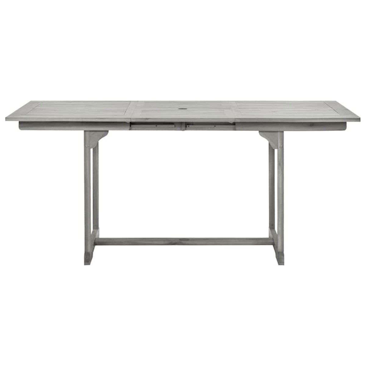 vidaXL Τραπεζαρία Κήπου (120-170) x 80 x 75 εκ. από Μασίφ Ξύλο Ακακίας