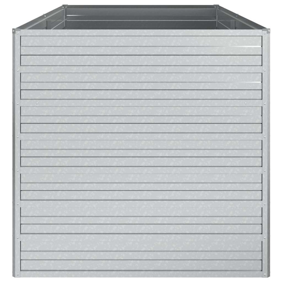 vidaXL Ζαρντινιέρα Υπερυψωμένη Ασημί 160x80x77 εκ. Γαλβανισμ. Χάλυβας