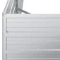 vidaXL Ζαρντινιέρα Υπερυψωμένη Ασημί 160x80x77 εκ. Γαλβανισμ. Χάλυβας