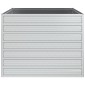 vidaXL Ζαρντινιέρα Υπερυψωμένη Ασημί 100x100x77 εκ. Γαλβανισμ. Χάλυβας