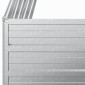 vidaXL Ζαρντινιέρα Υπερυψωμένη Ασημί 100x100x77 εκ. Γαλβανισμ. Χάλυβας