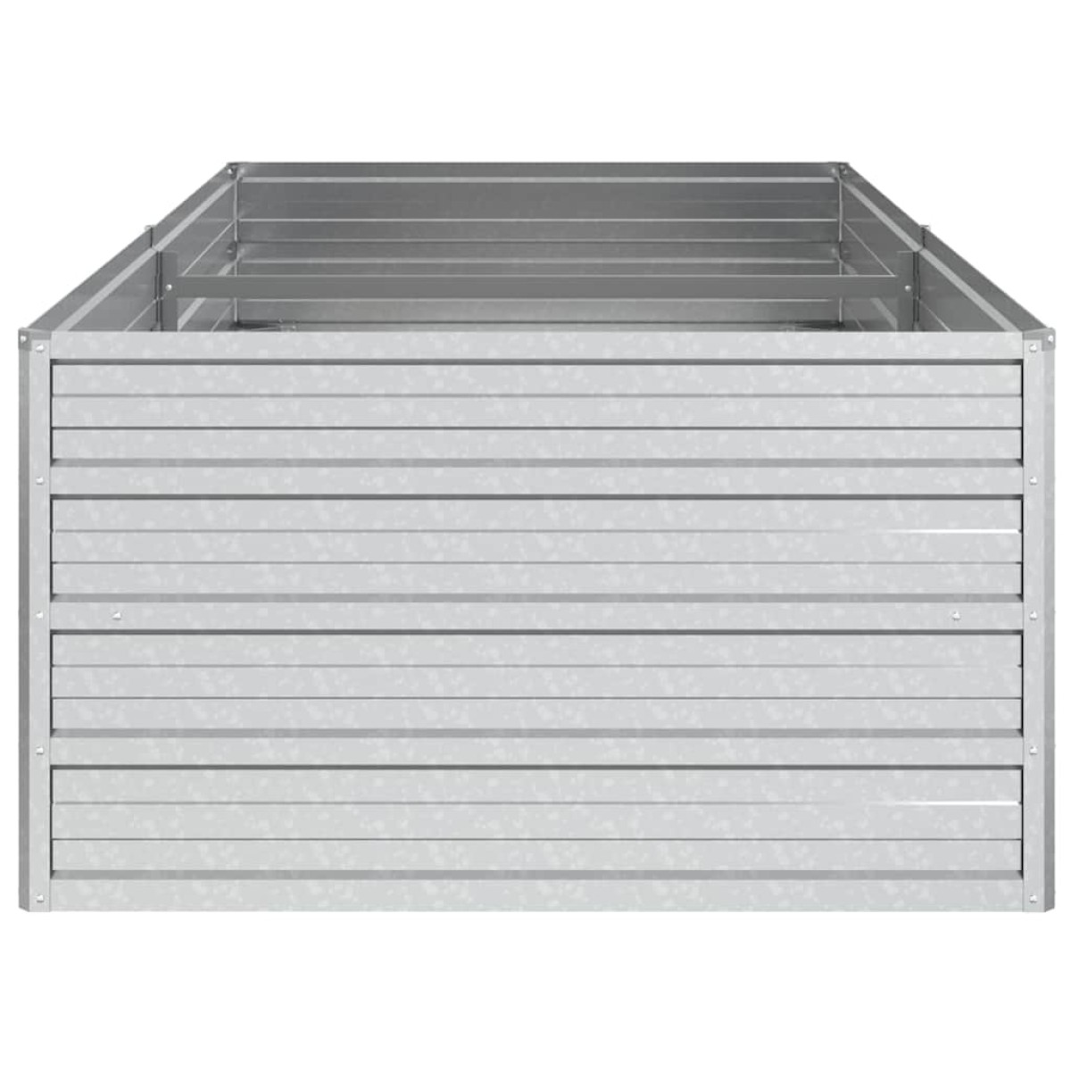 vidaXL Ζαρντινιέρα Υπερυψωμένη Ασημί 160x80x45 εκ. Γαλβανισμ. Χάλυβας