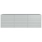 vidaXL Ζαρντινιέρα Υπερυψωμένη Ασημί 240x80x77 εκ. Γαλβανισμ. Χάλυβας