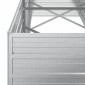 vidaXL Ζαρντινιέρα Υπερυψωμένη Ασημί 240x80x77 εκ. Γαλβανισμ. Χάλυβας