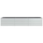 vidaXL Ζαρντινιέρα Υπερυψωμένη Ασημί 240x80x45 εκ. Γαλβανισμ. Χάλυβας