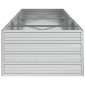 vidaXL Ζαρντινιέρα Υπερυψωμένη Ασημί 240x80x45 εκ. Γαλβανισμ. Χάλυβας