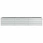 vidaXL Ζαρντινιέρα Υπερυψωμένη Ασημί 240x40x45 εκ. Γαλβανισμ. Χάλυβας