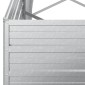 vidaXL Ζαρντινιέρα Υπερυψωμένη Ασημί 320x80x77 εκ. Γαλβανισμ. Χάλυβας